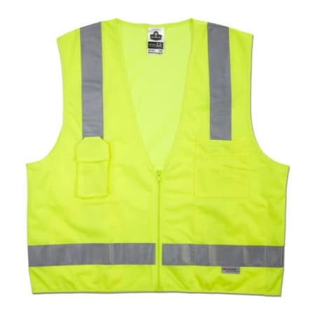 Ergodyne GloWear 8250Z Class 2 Surveyors Vest, Lime, S/M 21423